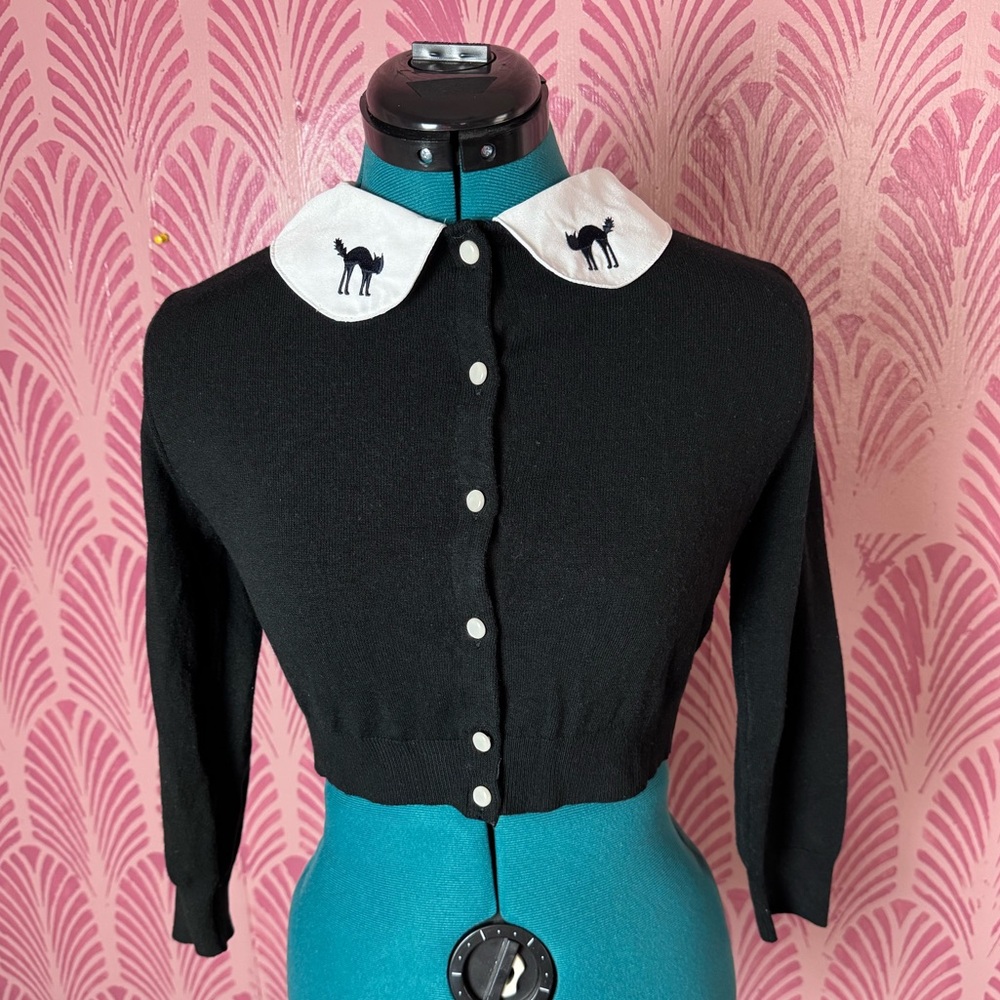 ModCloth Cropped Scaredy Cat Cardigan